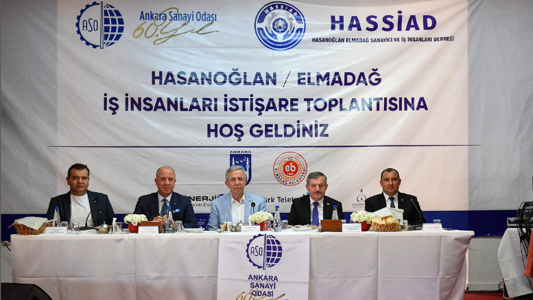 MANSUR YAVAŞ ELMADAĞ’DA: SANAYİCİLER VE HALKLA BULUŞTU - TÜRKİYE - İnternetin Ajansı