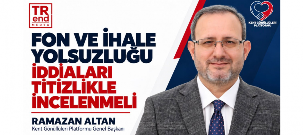 Ramazan Altan: “Fon ve ihale yolsuzluğu iddiaları titizlikle incelenmeli” - GÜNDEM - İnternetin Ajansı